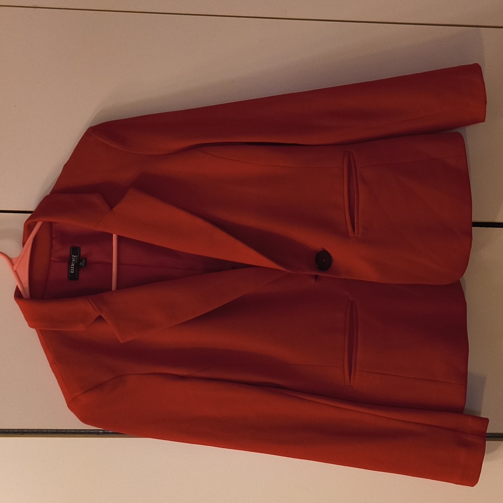 Elementz Vibrant Red Suit Jacket LIKE NEW!